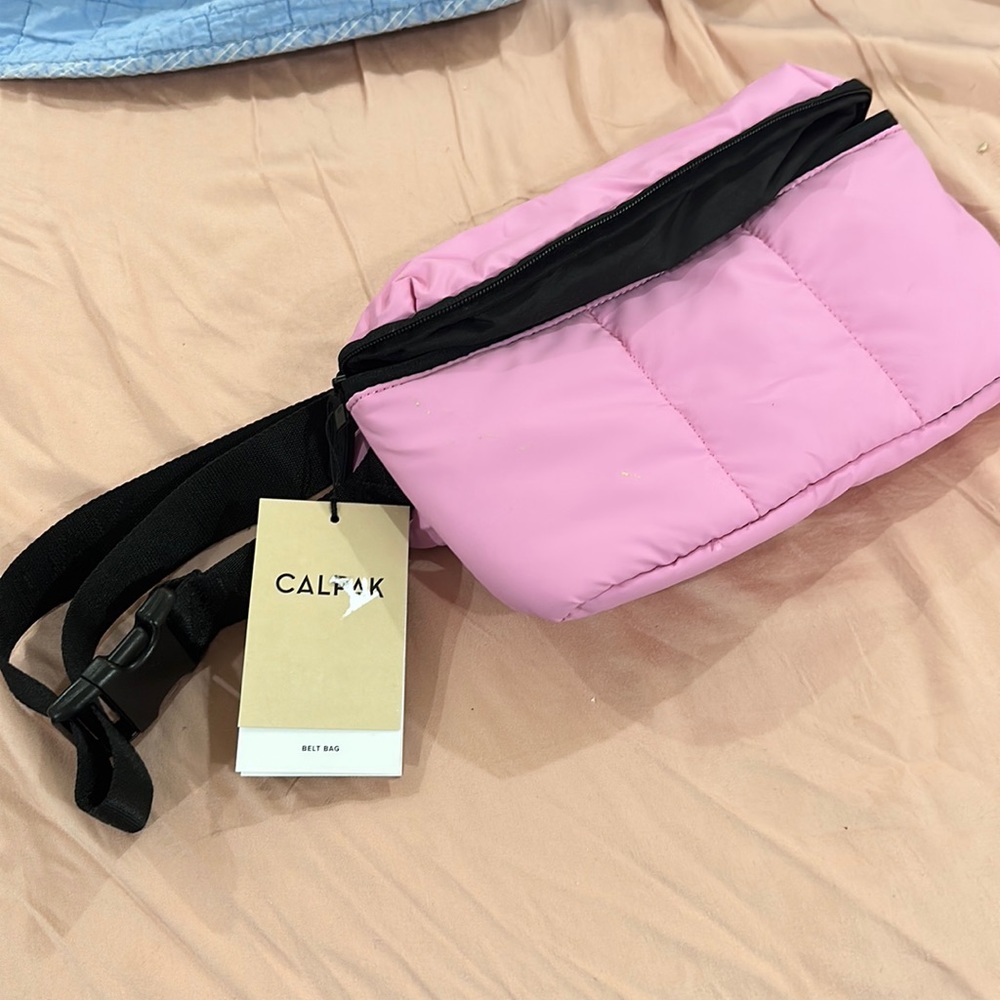 Calpak Luca hip pack fannypack in bubblegum. New with tags
